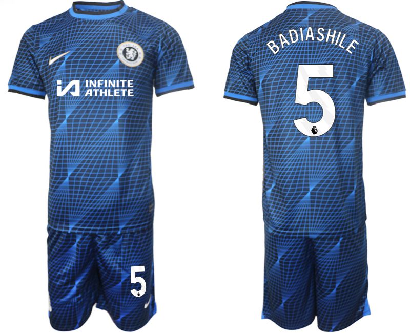 Men 2023-2024 Club Chelsea away blue #5 Soccer Jersey->customized soccer jersey->Custom Jersey